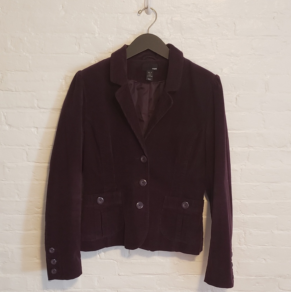H&M - Corduroy Blazer - Size 12